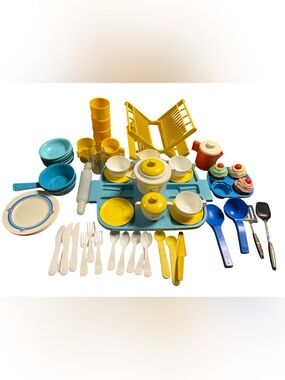 Fisher Price Vintage Tea Set And Accessories